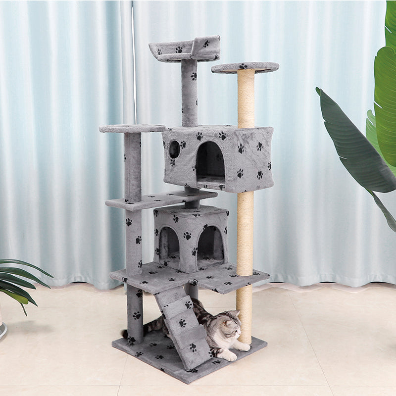 52 inches multiple perches cat tree with condos