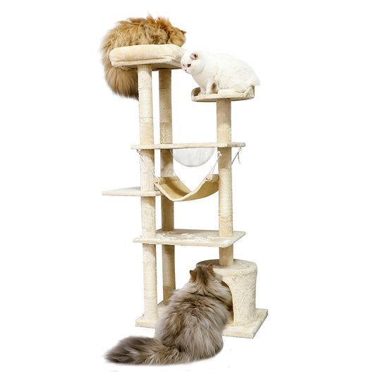 Cat Condo with Space Capsule, Sisal Post, and Hammock