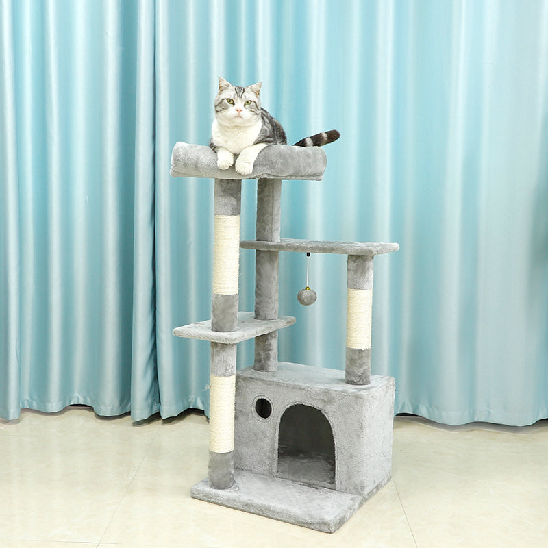 40 inches multiplatform cat tree with big condo