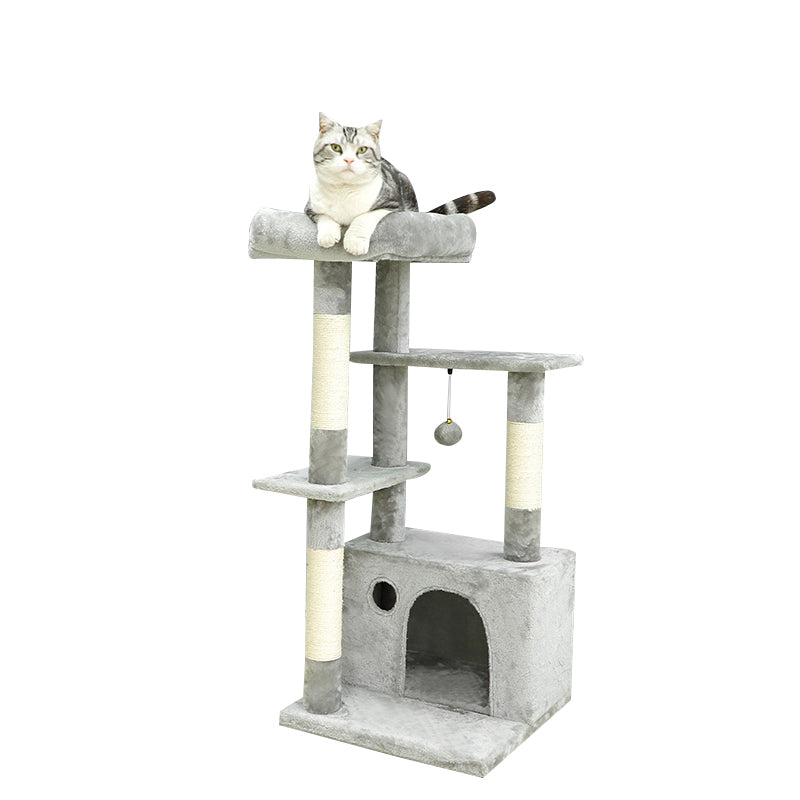 40 inches multiplatform cat tree with big condo