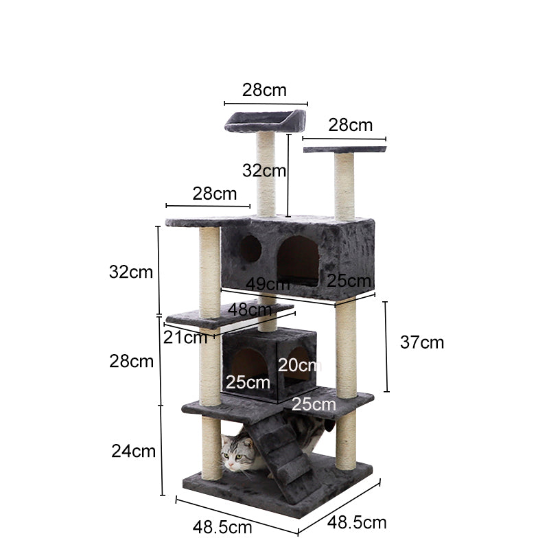 46-inch multifunctional cat activity center and cat tower