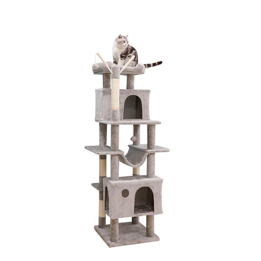 65" large cat tower with condos