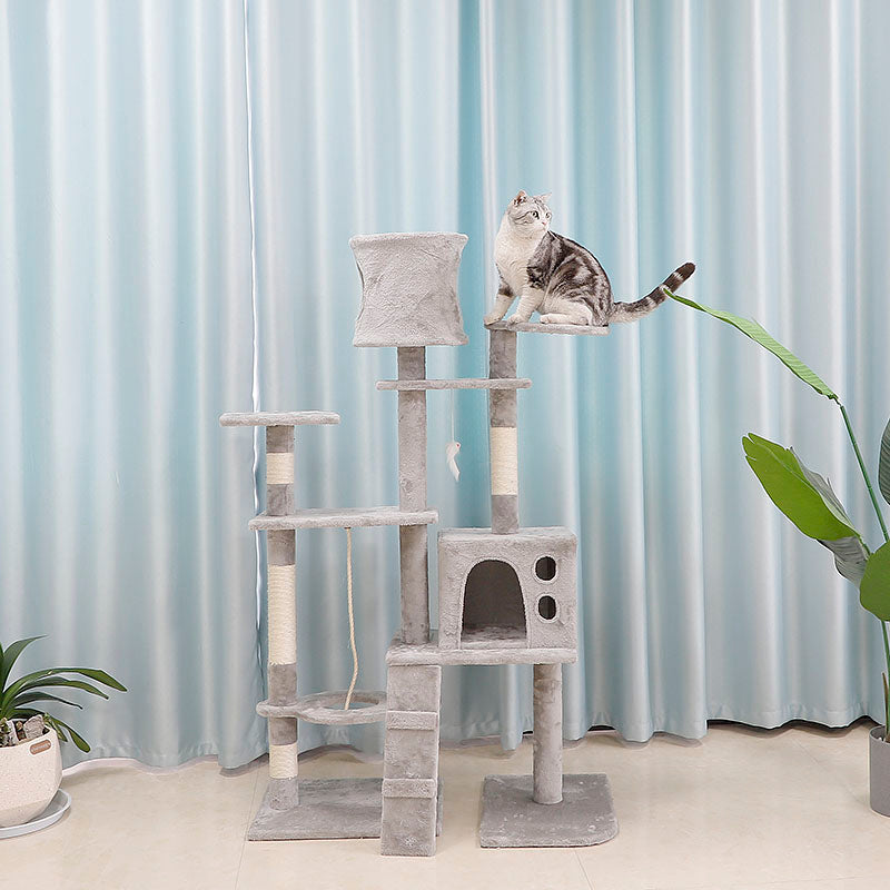 60 inch large cat tower condos for multiple cats