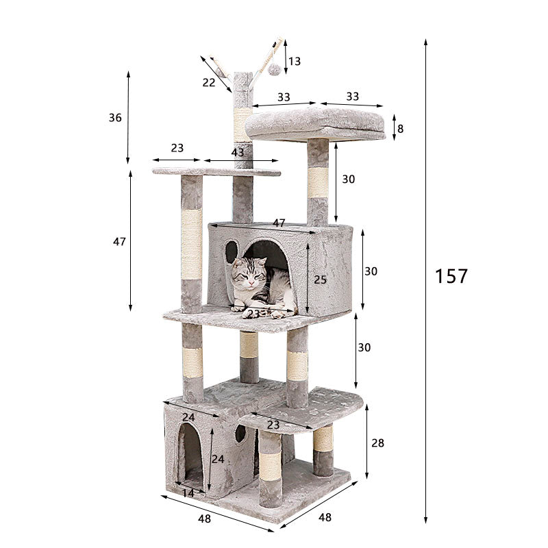 62 inch cat activity center with condos