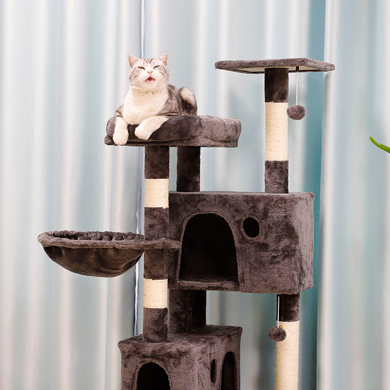 63-inch cat activity center for multiple cats