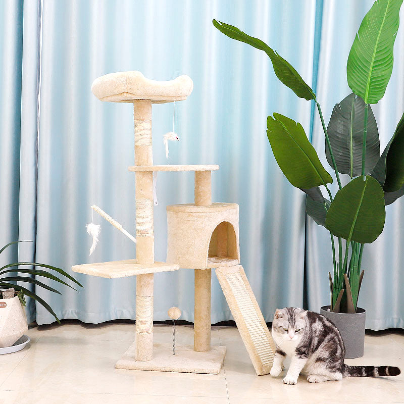 43 inches plush cat tree with perch