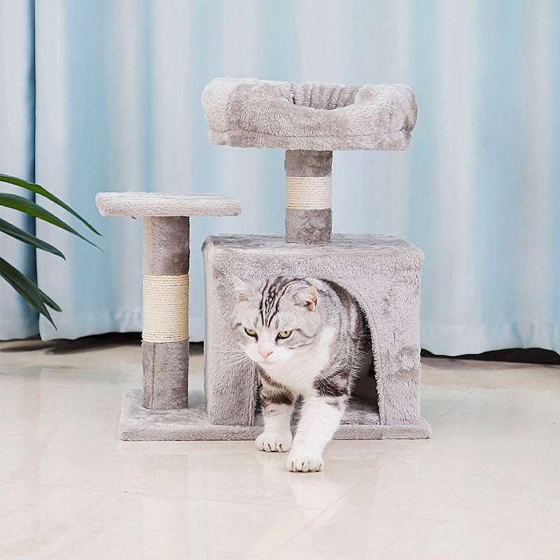 20 inch plush cat tree with condo