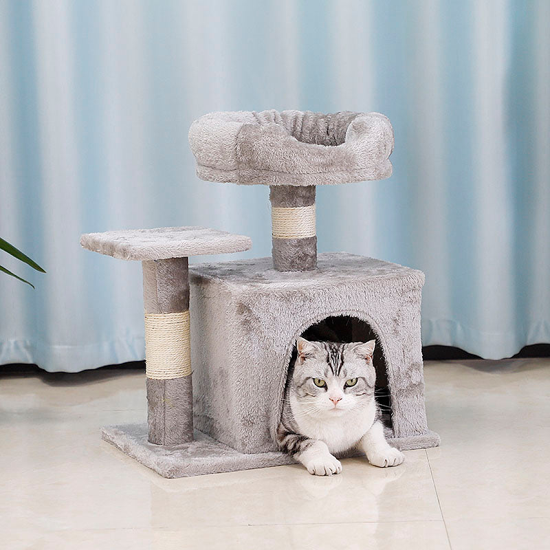 20 inch plush cat tree with condo