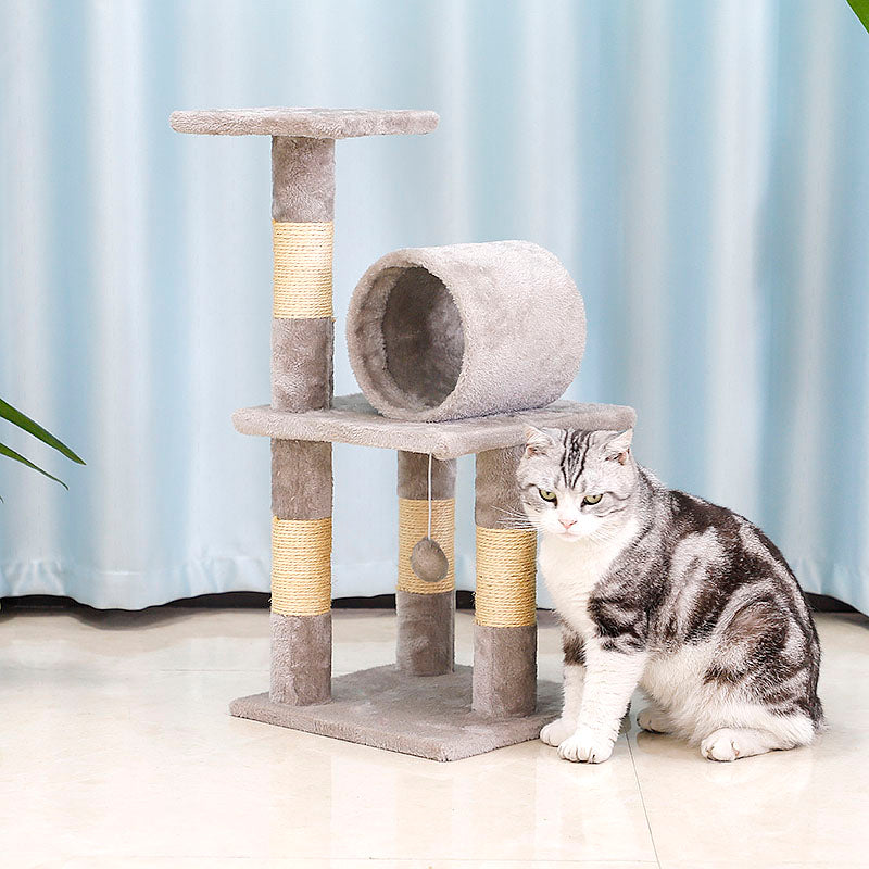 26 inch cat tree with tunnel