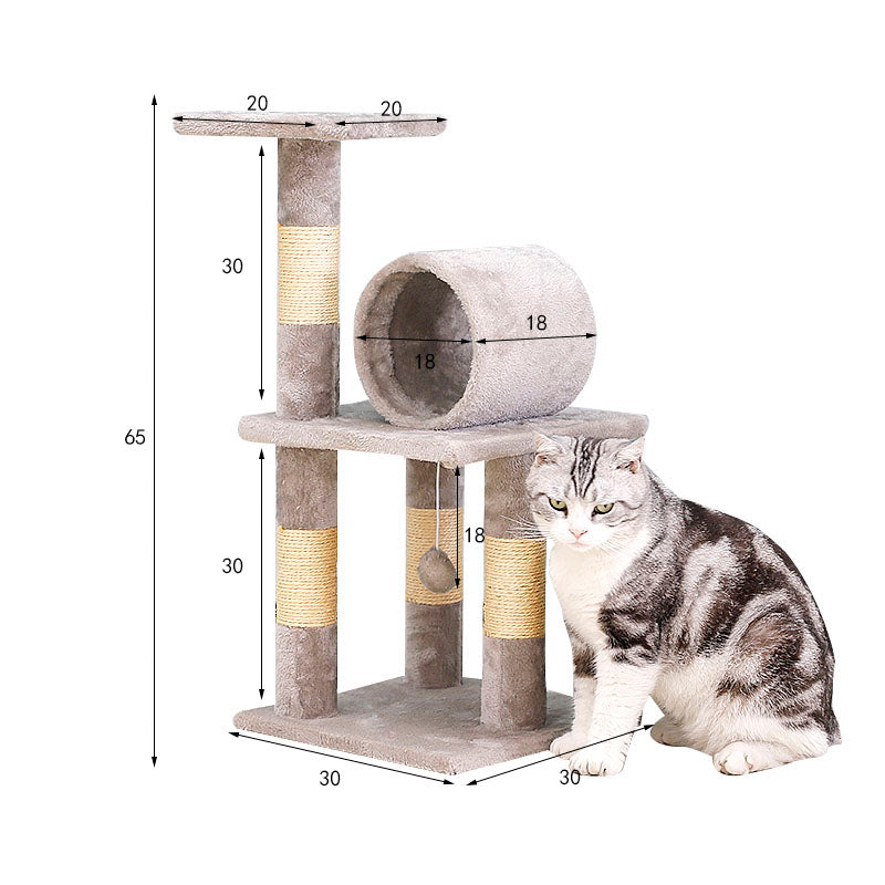 26 inch cat tree with tunnel