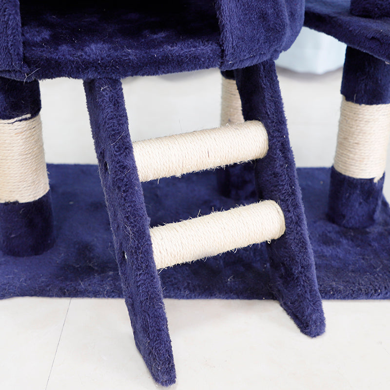 37 inch plush cat tree with round condo