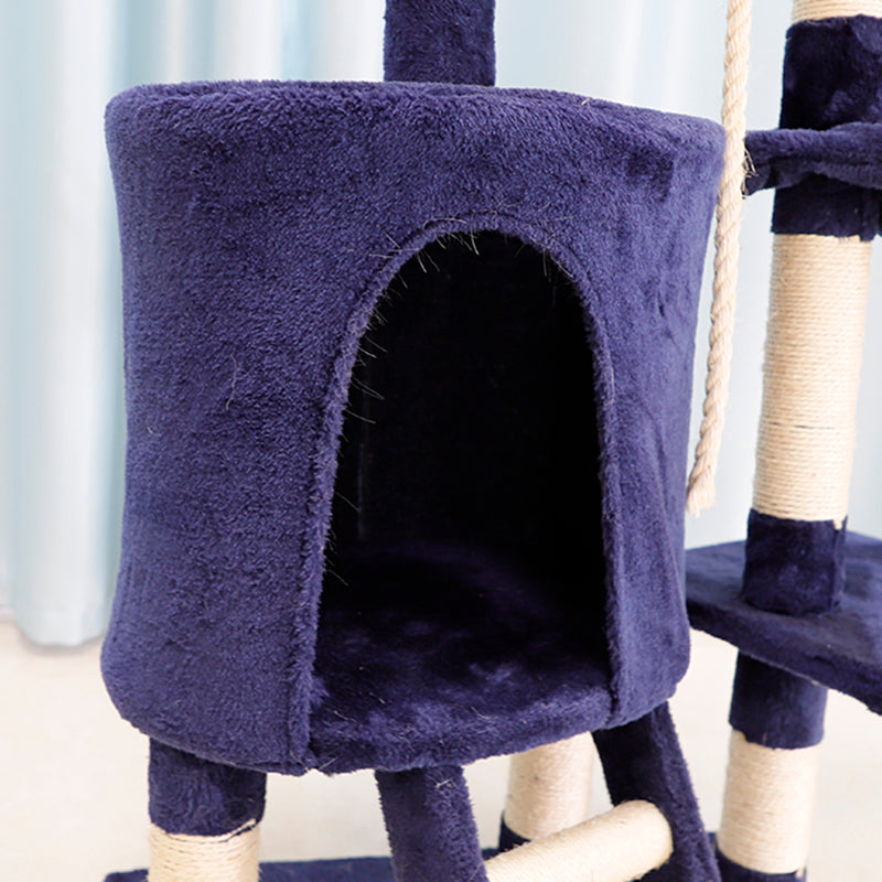 37 inch plush cat tree with round condo