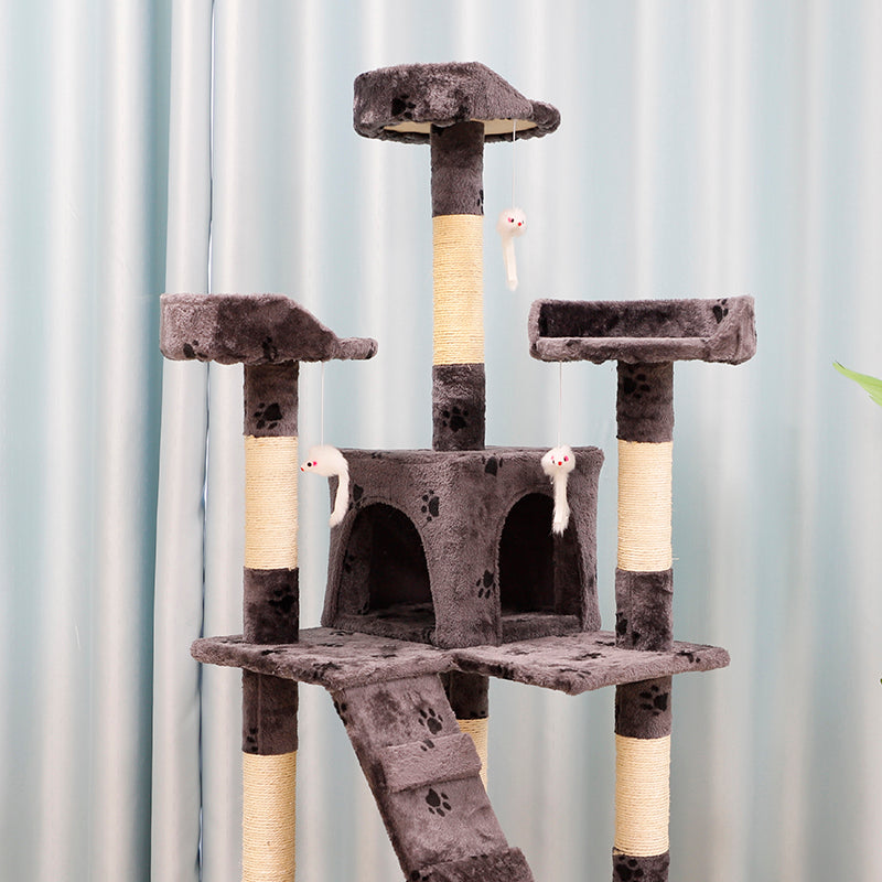 67-inch large cat activity center cat tower