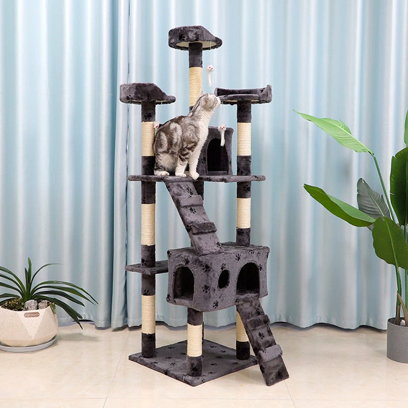 67-inch large cat activity center cat tower