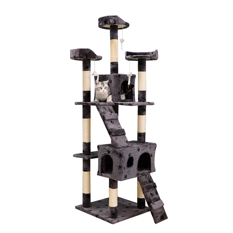 67-inch large cat activity center cat tower