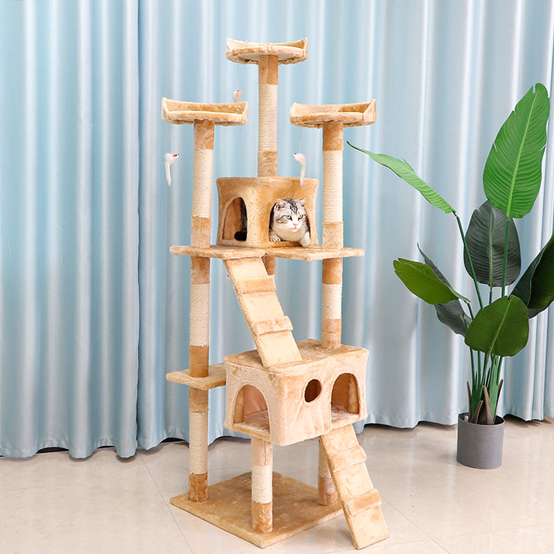 67-inch large cat activity center cat tower