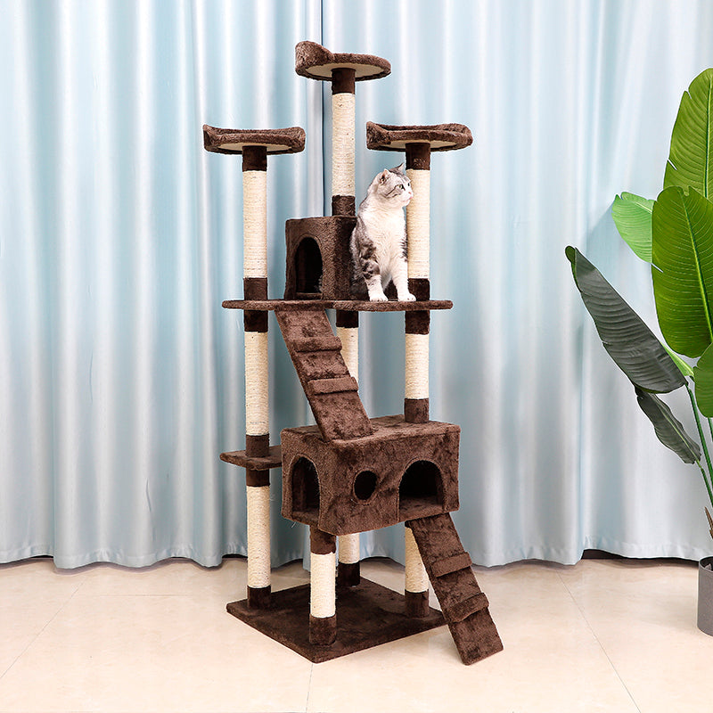 67-inch large cat activity center cat tower