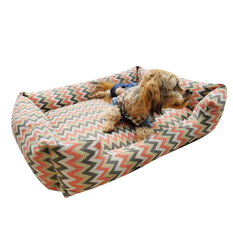 Camouflage pattern dog bed