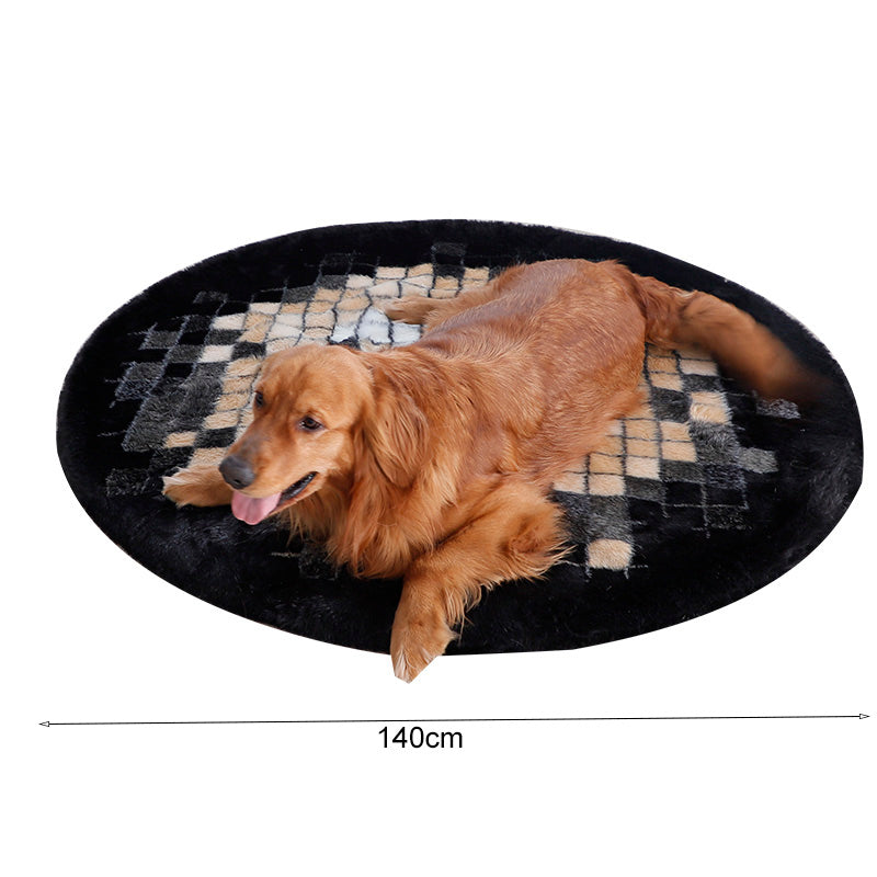 Washable cover big round dog bed