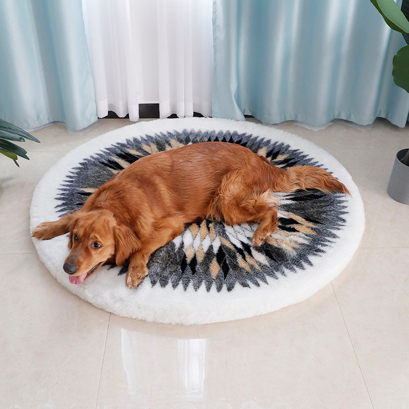 Super large round dog bed