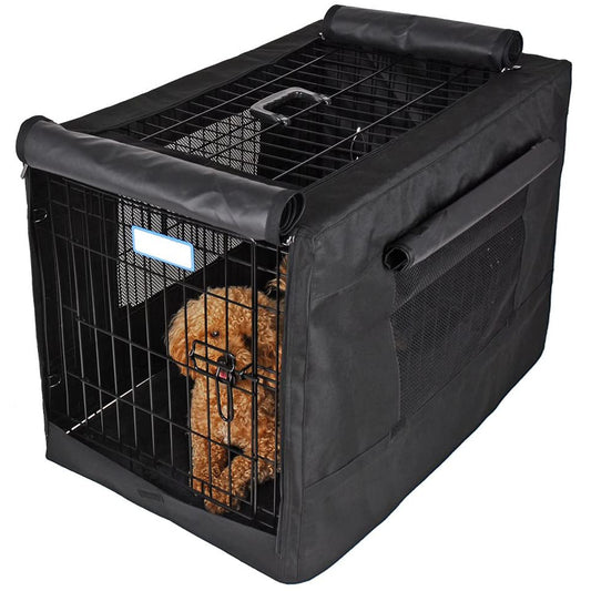 Cold-proof and warm dog crate cover