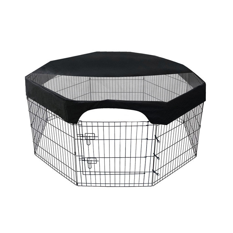 Octagonal dog cage top cover