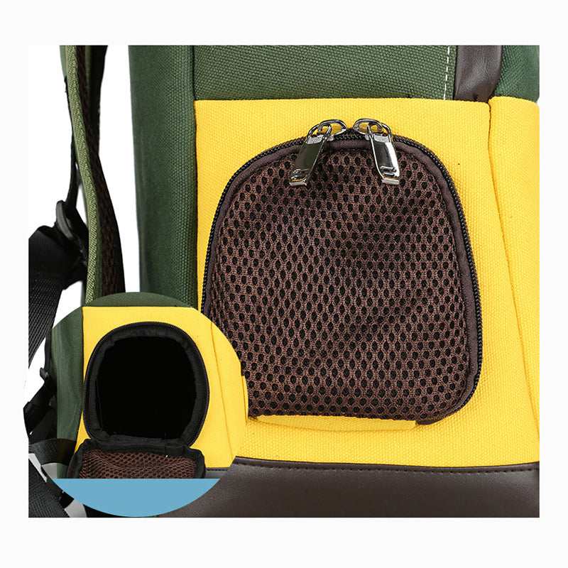 Color blocking fashion pet carrier