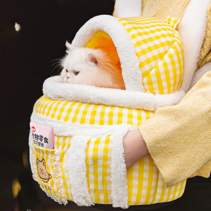 Winter Warm Cat Carrier for Outdoor