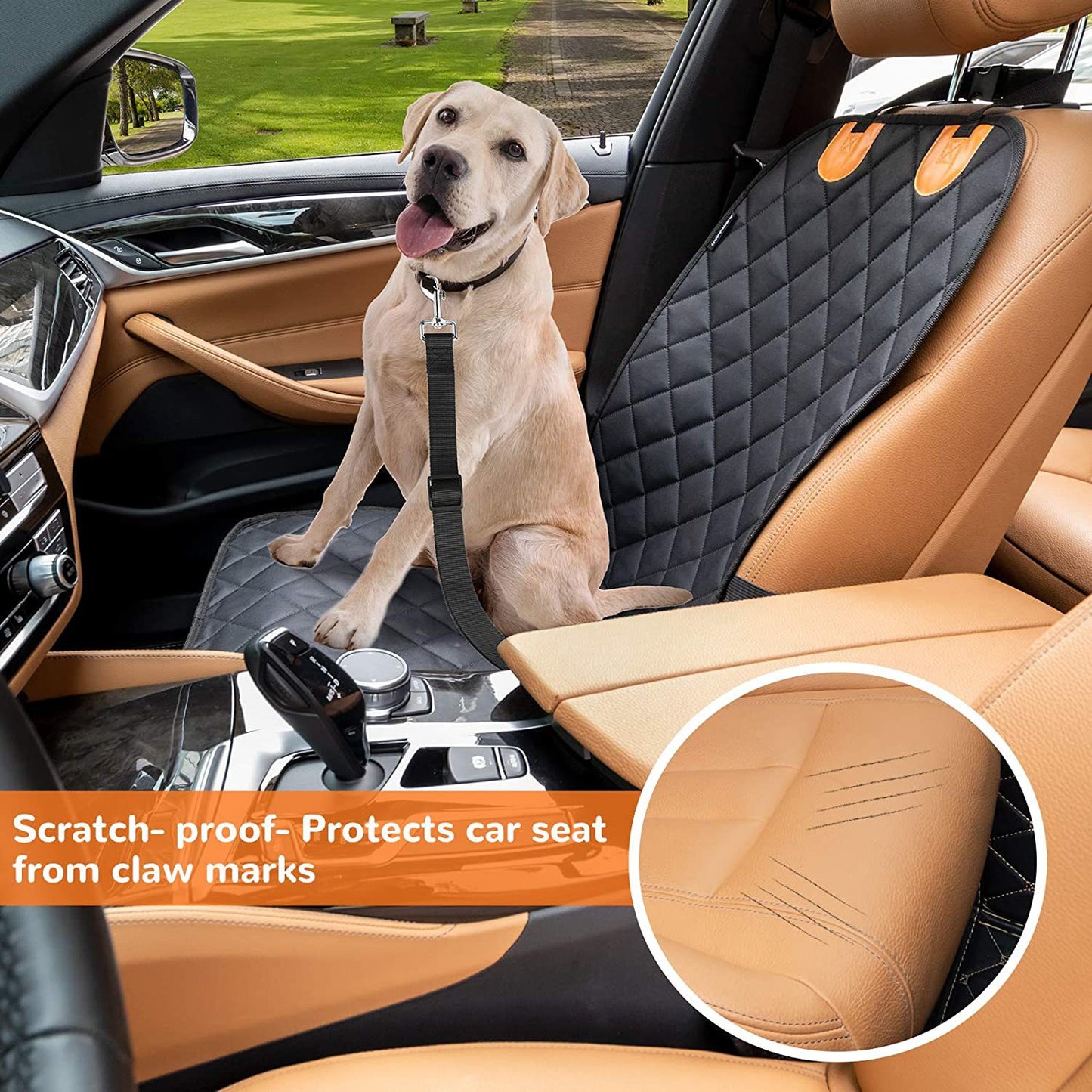 Front row single seat pet car mat