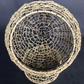 Cactus ball shape rattan-weaved cat bed with soft mat