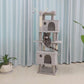 65" large cat tower with condos